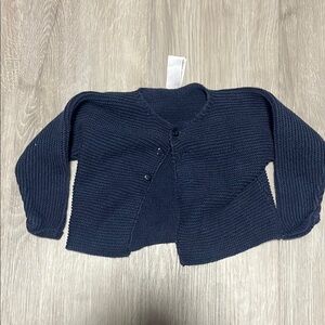 Navy Blue Knit Cardigan
